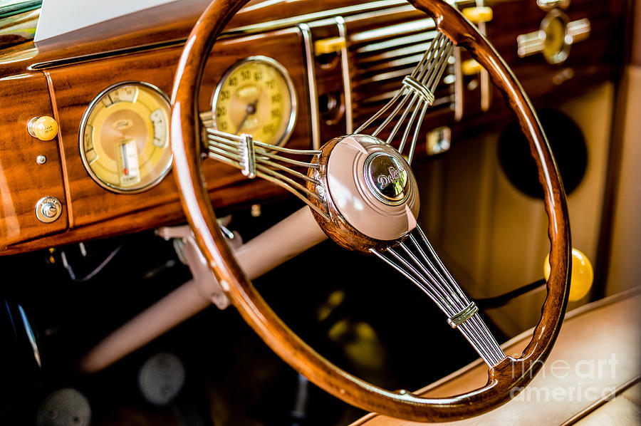 1942 Ford Deluxe Dashboard Photograph by M G Whittingham
