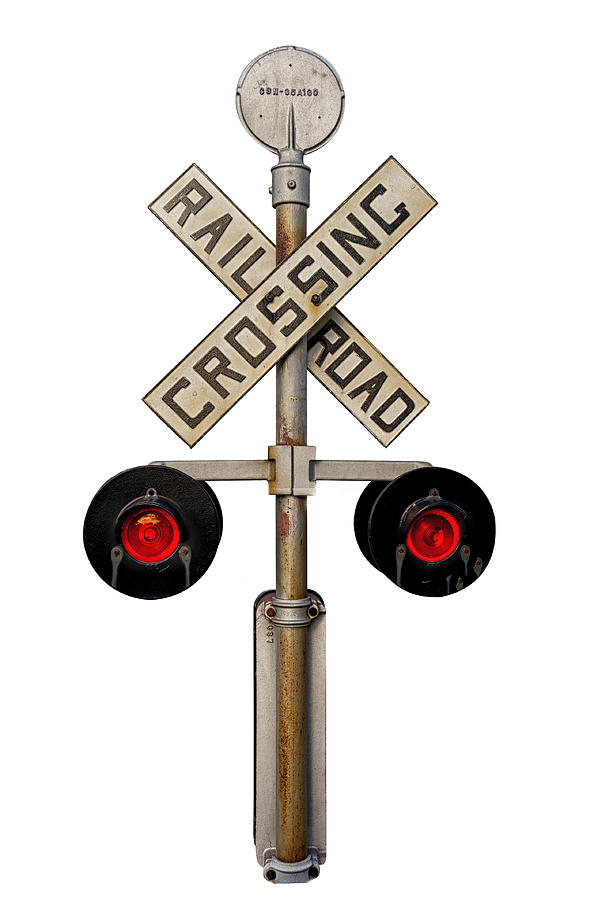 1940s Rail Road Crossing Signal Knockout Photograph by Gary Warnimont