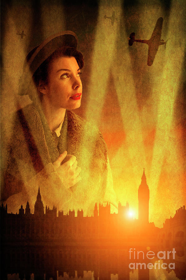1940s Woman Blitz London Photograph by Lee Avison