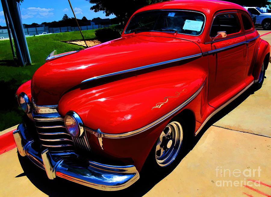 1941 Candy Apple Red Oldsmobile Photograph by Diana Mary Sharpton
