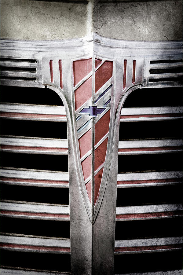 1941 Chevrolet Grille Emblem -0288ac Photograph by Jill Reger