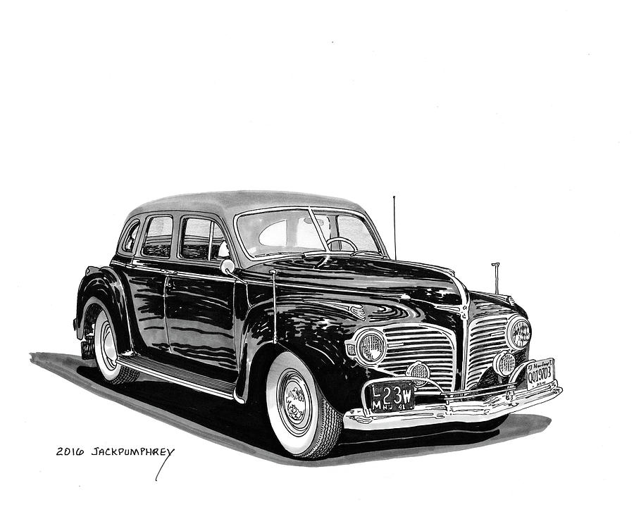 1941 Dodge Town Sedan Painting by Jack Pumphrey