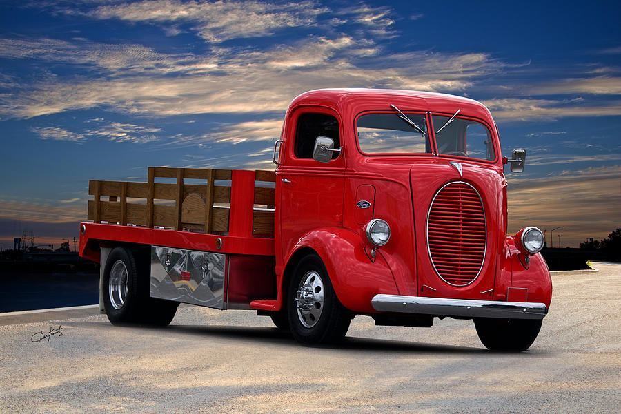 1939 Ford Cabover Flatbed Truck Photograph by Dave Koontz - Pixels Merch