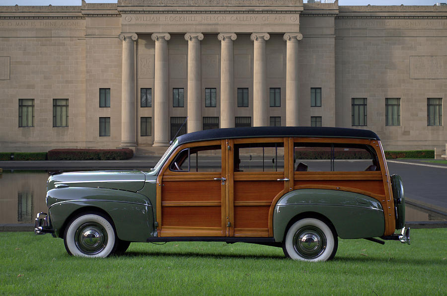 1941 Ford Super Deluxe Country Squire Woody Station Wagon Photograph by Tim McCullough