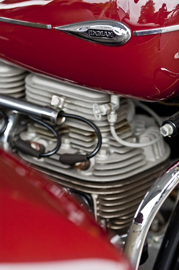 1941 Indian 4 CYL Motorcycle Photograph by Jill Reger