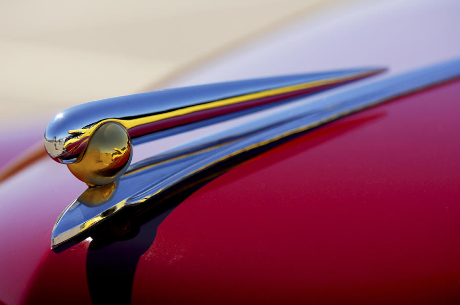 1941 Lincoln Continental Hood Ornament 2 Photograph by Jill Reger