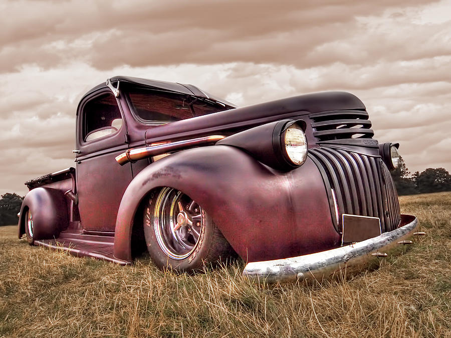 1941 Rusty Chevrolet Photograph by Gill Billington