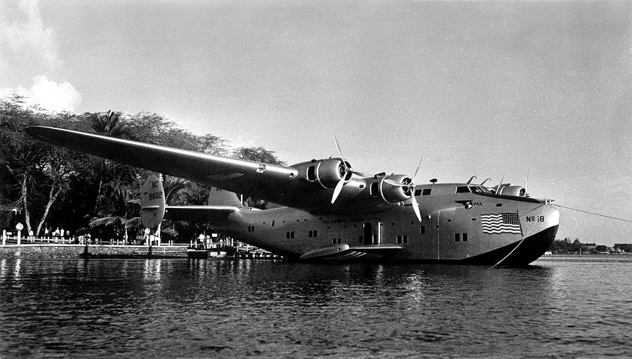 1940s Pacific Clipper Flying Boat in Hawaii Photograph by Historic Image