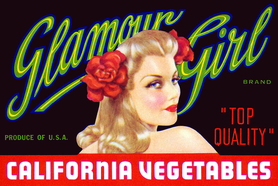 1945 California Glamour Girl  Painting by Historic Image