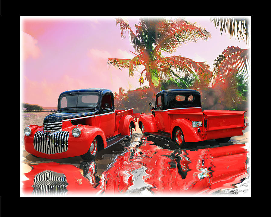 1946 Chevy pick up Painting by John Breen