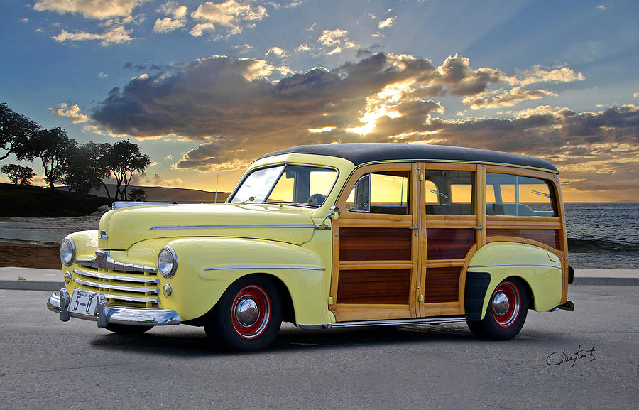1946 Ford woody Wagon Photograph