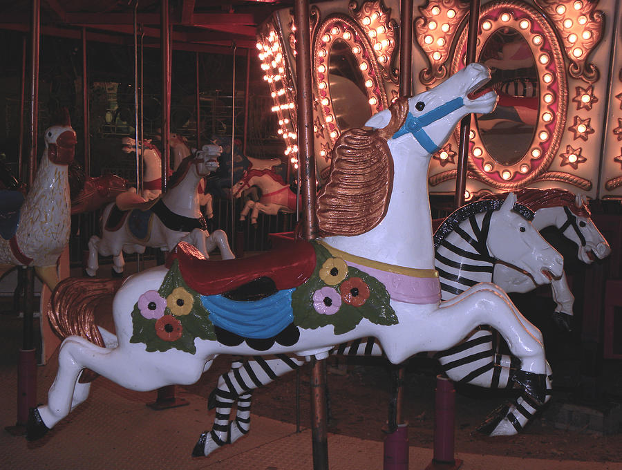 1947 Carousel At The BeachII Photograph by Sandi OReilly