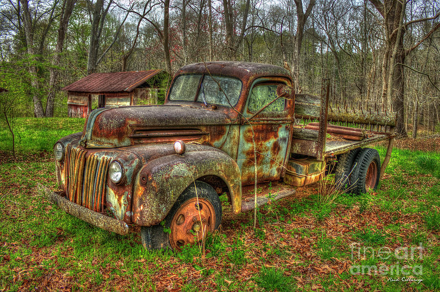 1947 Ford Stakebed Pickup Truck Photograph by Reid Callaway