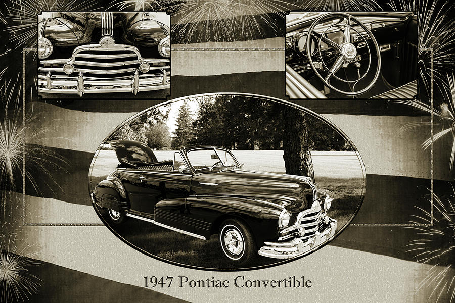 1947 Pontiac Convertible Photograph 5544.50 Photograph by M K Miller
