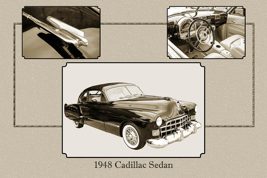 1948 Cadillac Sedan Classic Car Photograph 6723.01 Photograph by M K Miller