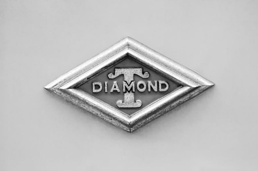 1948 Diamond T Emblem -ck0879bw Photograph by Jill Reger