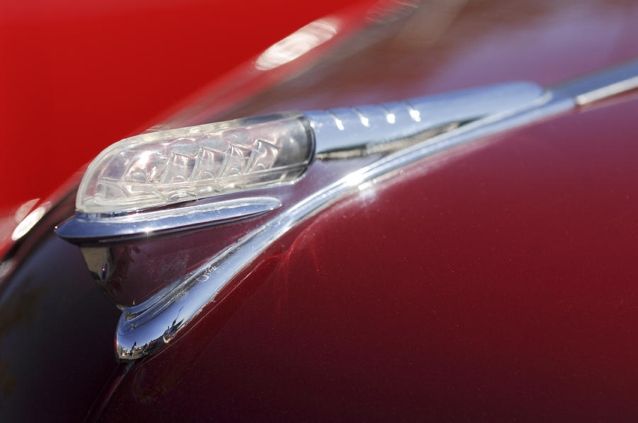 1948 Plymouth Convertible Hood Ornament Photograph by Jill Reger - Fine ...