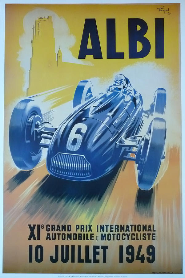 1949 Albi Grand Prix  Digital Art by Georgia Clare