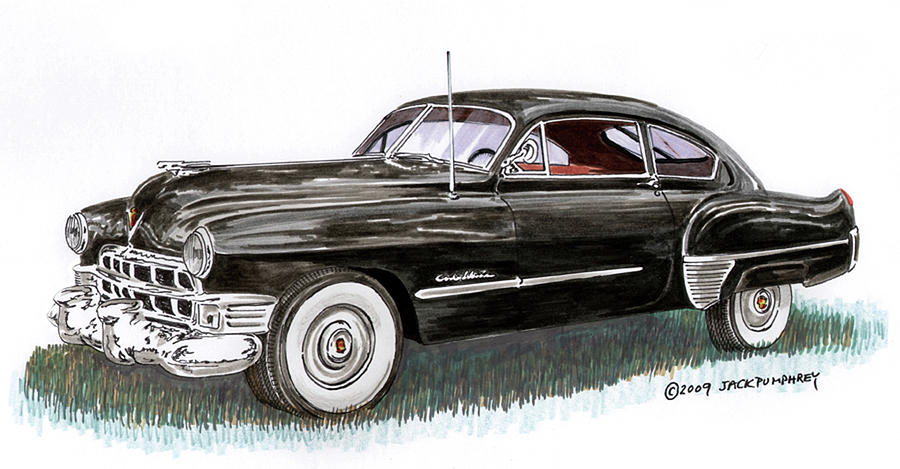 1949 Cadillac Sedanette Painting by Jack Pumphrey