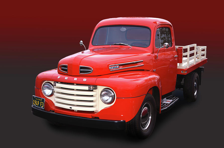 1949 Ford F3 Stake Photograph by Bill Dutting