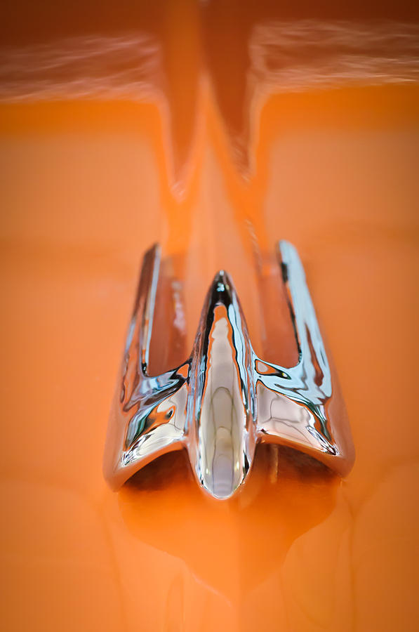 1949 Lincoln Coupe Hood Ornament Photograph by Jill Reger