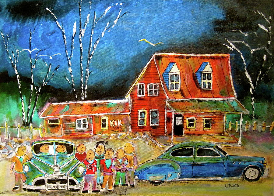 1949  Reunion Painting by Michael Litvack