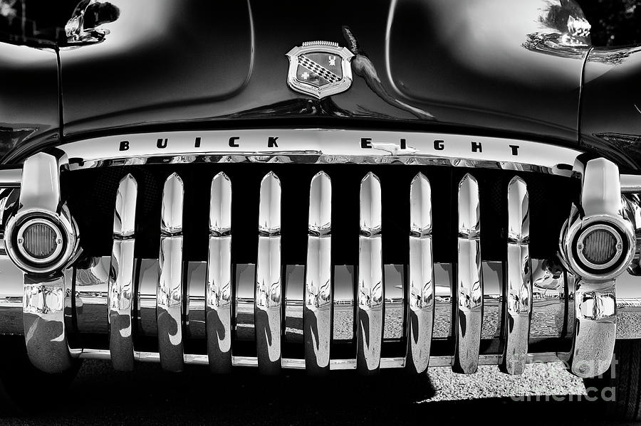 Car Photograph - 1950 Buick Eight Grille by Tim Gainey