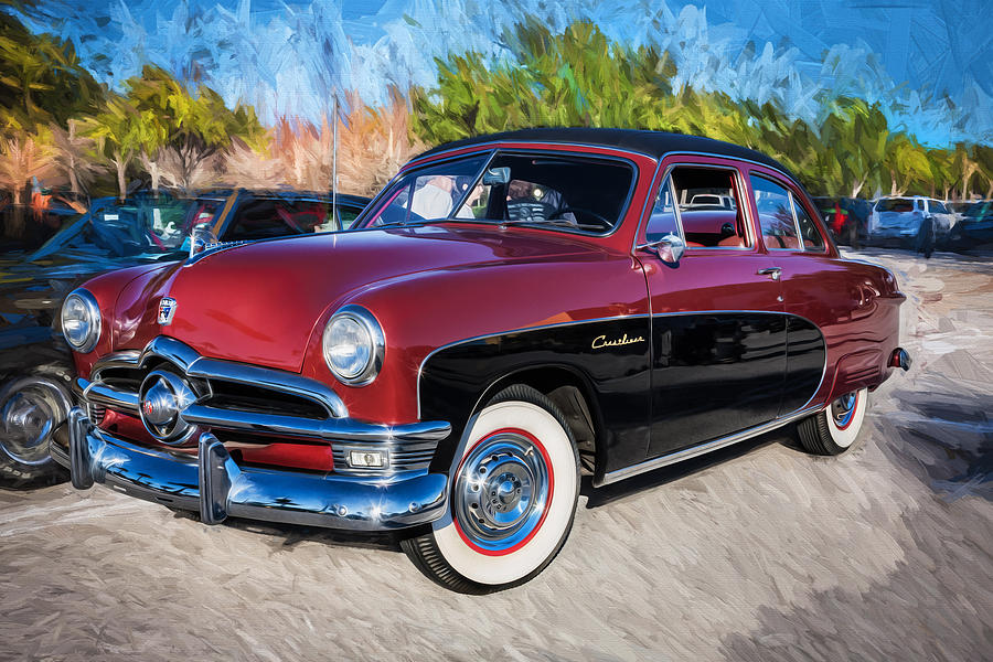 1950 Ford 2 Door Crestliner Painted    Photograph by Rich Franco