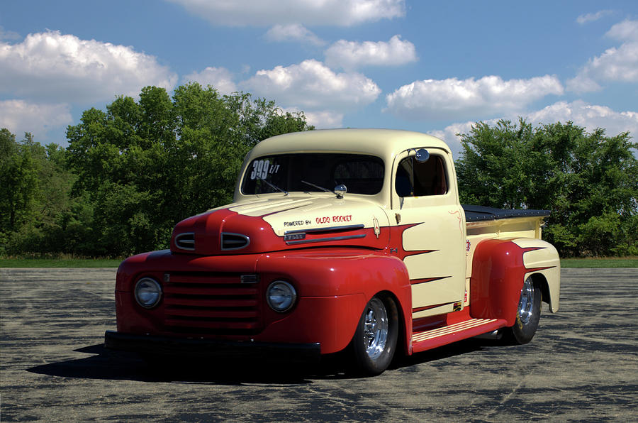 1950 Ford F1 Pickup Dragster Photograph by Tim McCullough