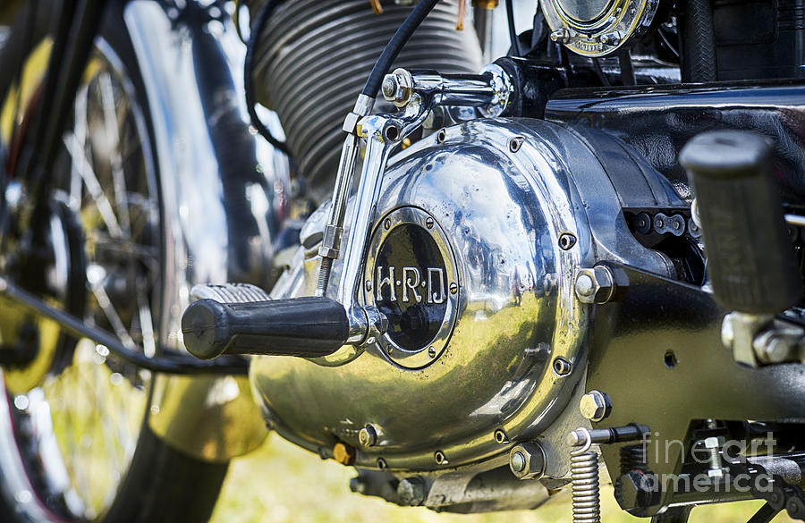 1950 HRD Vincent Series B Meteor Abstract Photograph by Tim Gainey