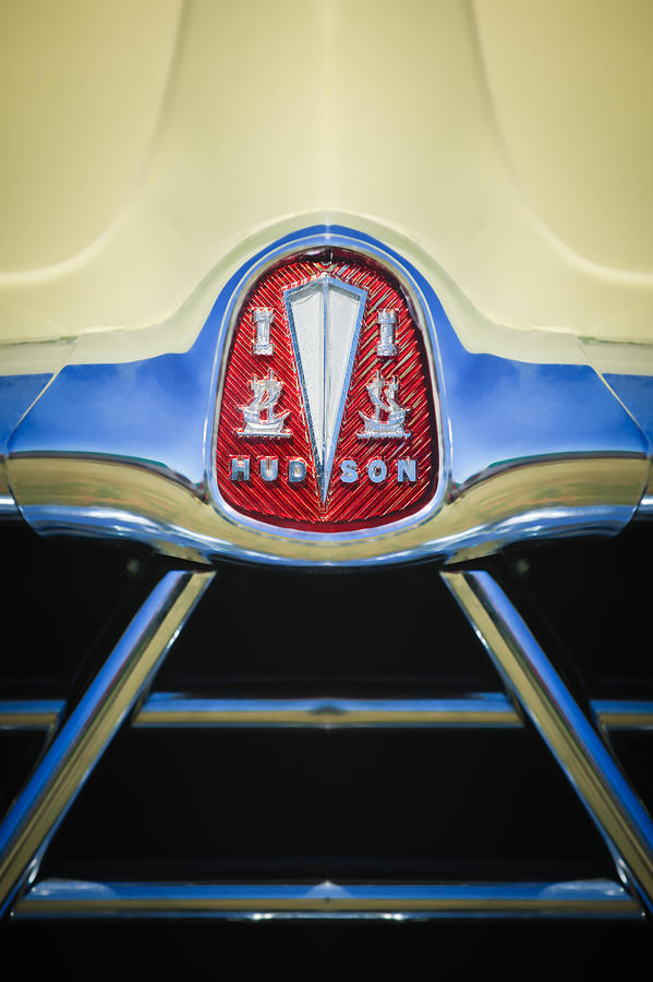 1950 Hudson Commodore Grille Emblem -0759c Photograph by Jill Reger