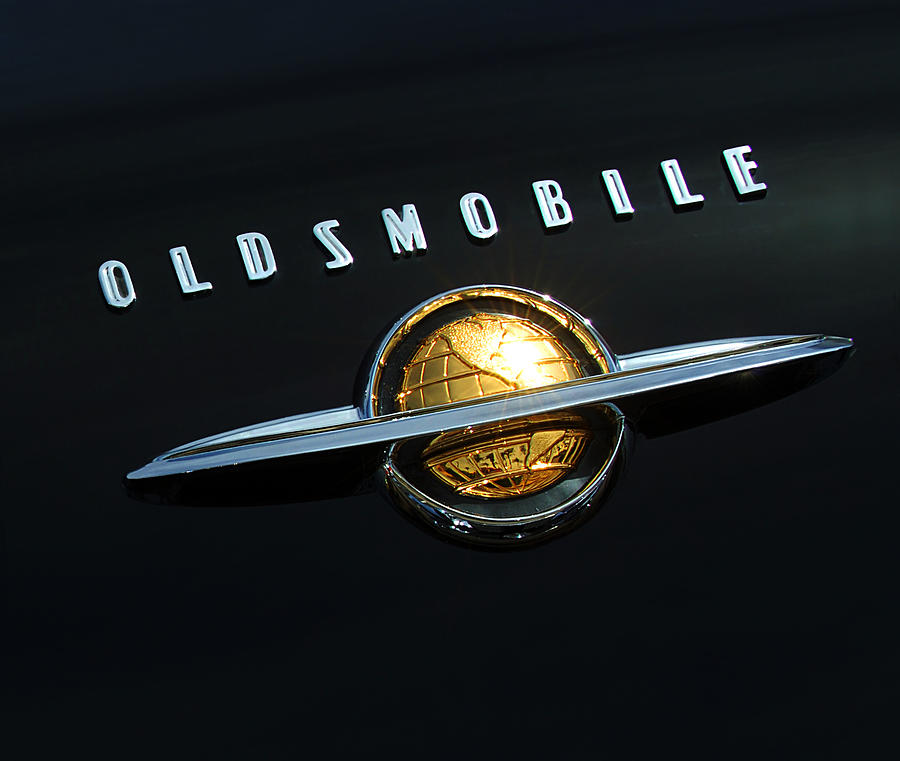 Car Photograph - 1950 Oldsmobile Rocket 88 Convertible Emblem by Jill Reger