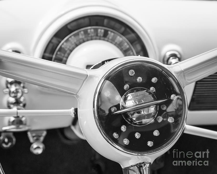 1950 Oldsmobile Steering 2 Photograph by Dennis Hedberg