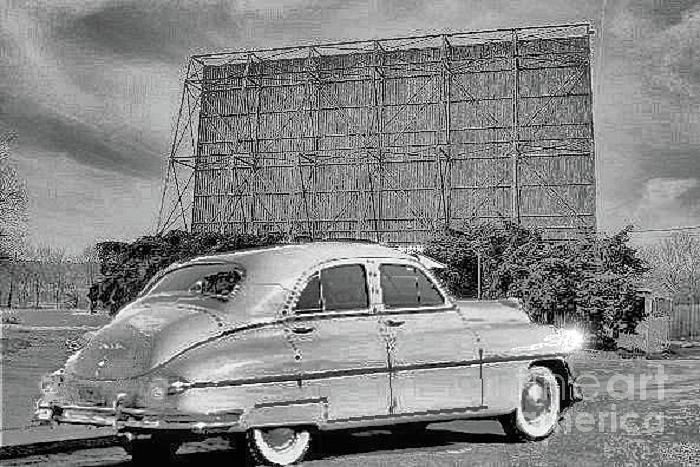 1950 Packard at the Drive In Photograph by Janette Boyd