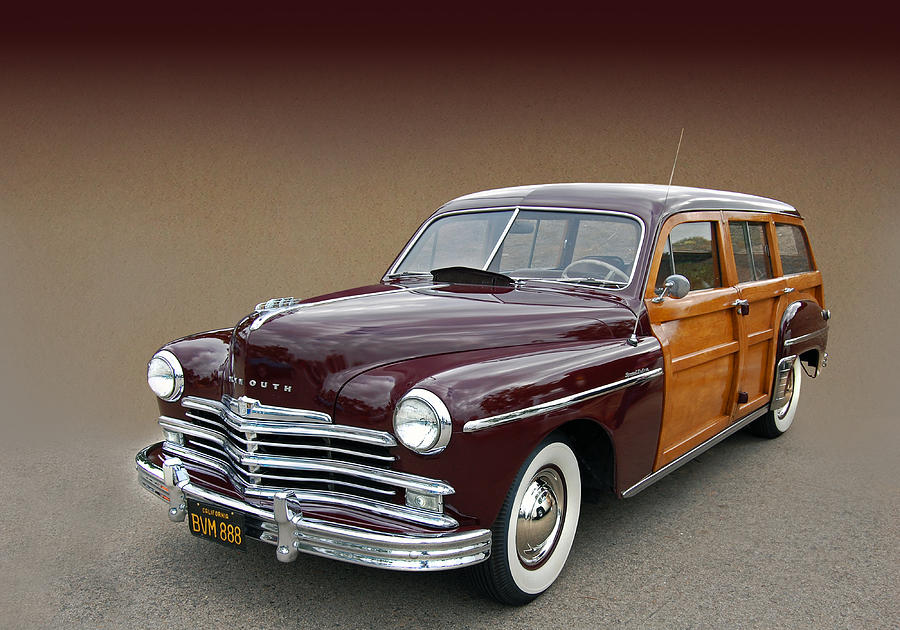 1950 Plymouth Special Deluxe Woody  Photograph by Bill Dutting
