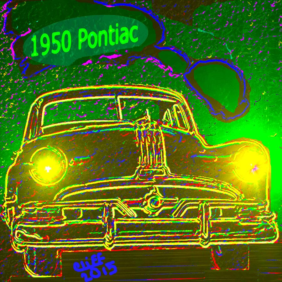 1950 Pontiac Painting by Cliff Wilson