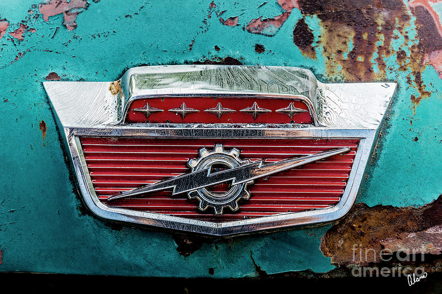1960s Ford Lightning Emblem Photograph by Alana Ranney