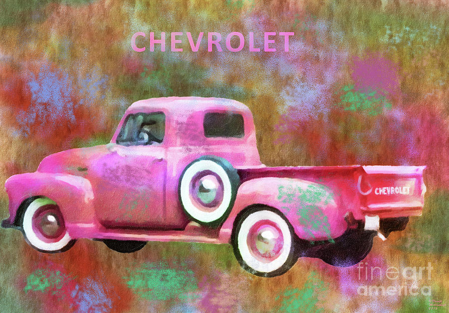 1951 Chevrolet Truck Custom Mixed Media by David Millenheft