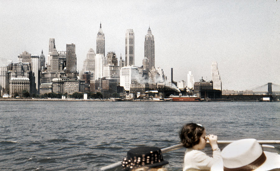 1951 Lower Manhattan New York Skyline Photograph by Marilyn Hunt