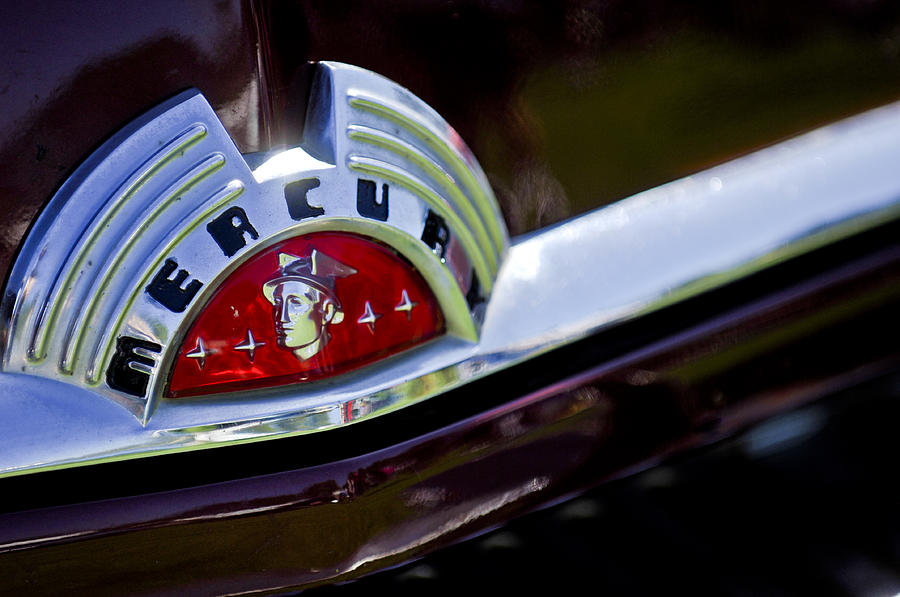 1951 Mercury Coupe Hood Ornament Photograph by Jill Reger