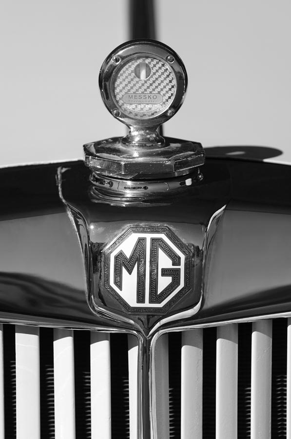 1951 MG TD Messko Thermometer Hood Ornament 2 Photograph by Jill Reger