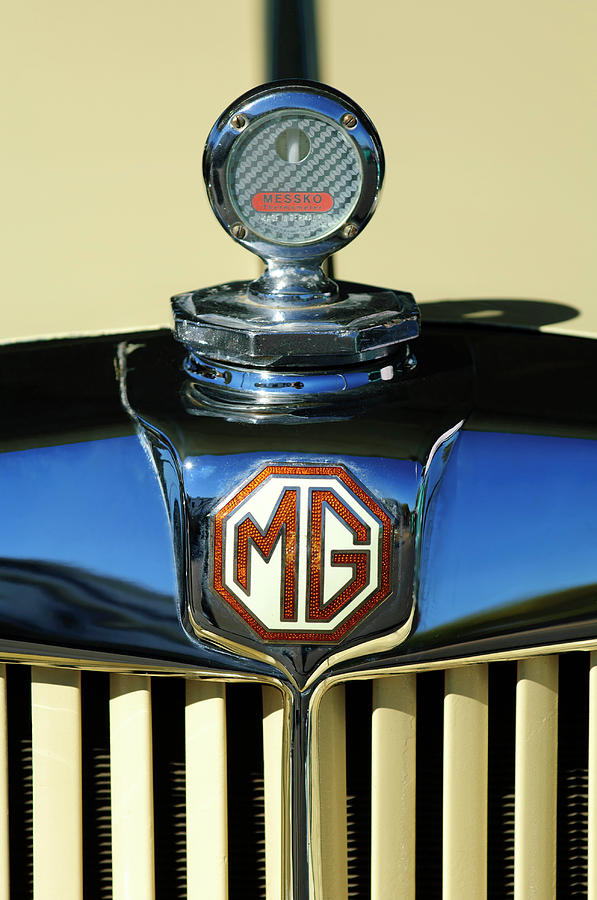 1951 MG TD Messko Thermometer Hood Ornament Photograph by Jill Reger