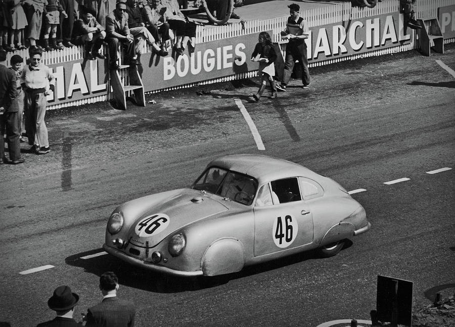 1951 Porsche Winning at Le Mans  Photograph by Doc Braham