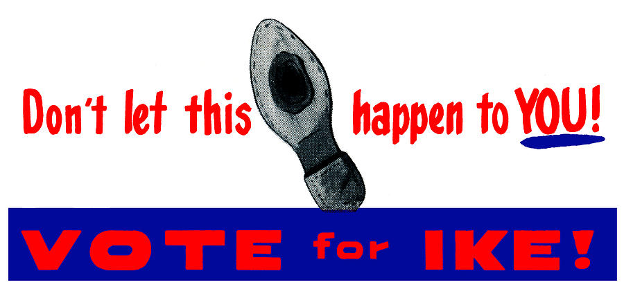 1952 Dont Let This Happen - Vote Ike Painting by Historic Image