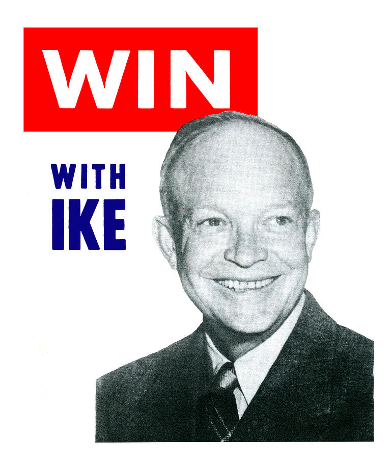 1952 Win with Ike Painting by Historic Image