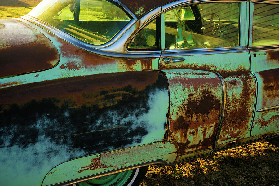 1953 Cadillac Rusting Away Photograph by Douglas Barnett