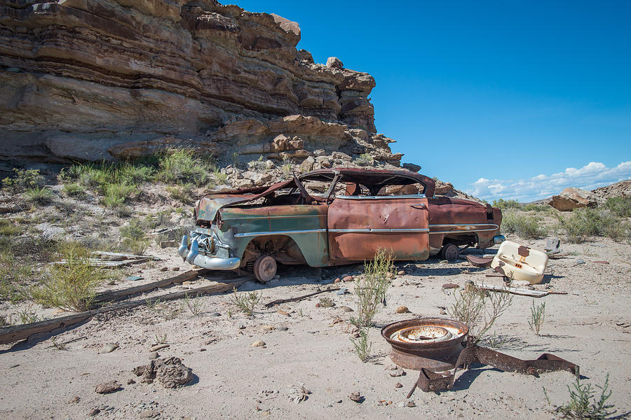 1953 Chevrolet Bel Air #3 Time Gone To Rust Photograph by Matthew Lit