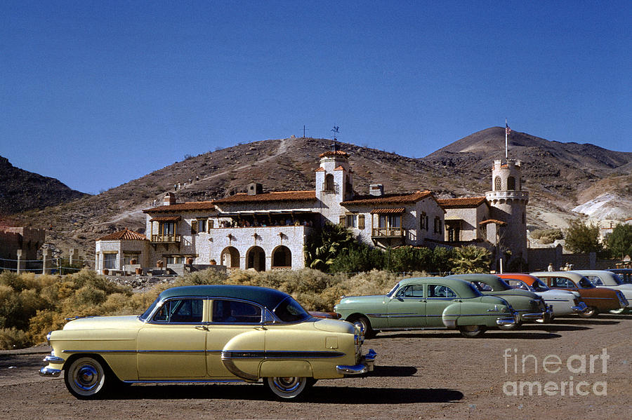 1953 Chevy Bel Air, Scottys Castle California, 1950s Photograph by Wernher Krutein