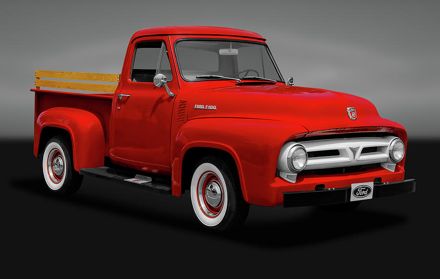 1953 Ford F-100 Pickup Truck   -   1953f100fordtruckgry170472 Photograph by Frank J Benz