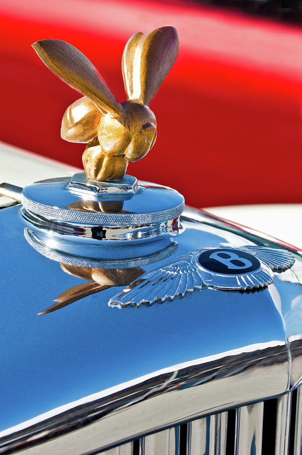 1954 Bentley One of a Kind Hood Ornament Photograph by Jill Reger